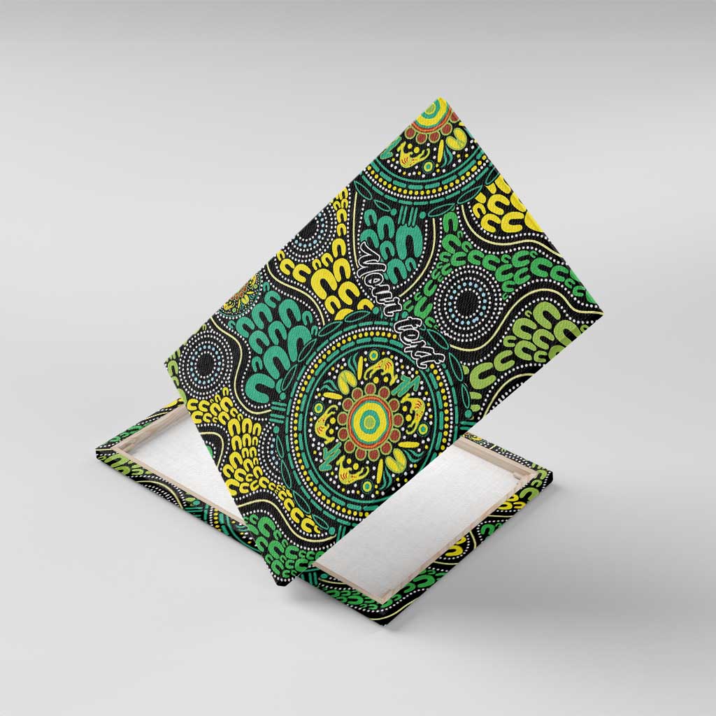 Personalised Aboriginal Art People Symbol Canvas Wall Art