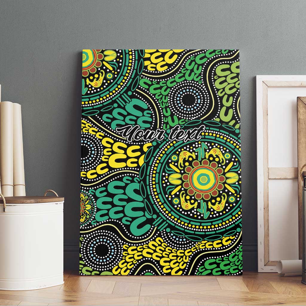Personalised Aboriginal Art People Symbol Canvas Wall Art