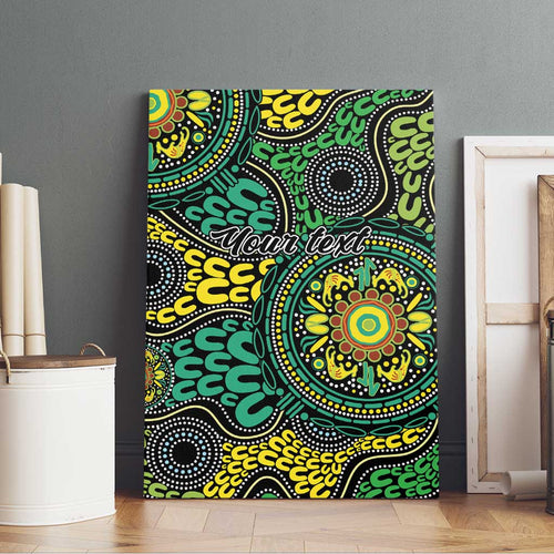 Personalised Aboriginal Art People Symbol Canvas Wall Art