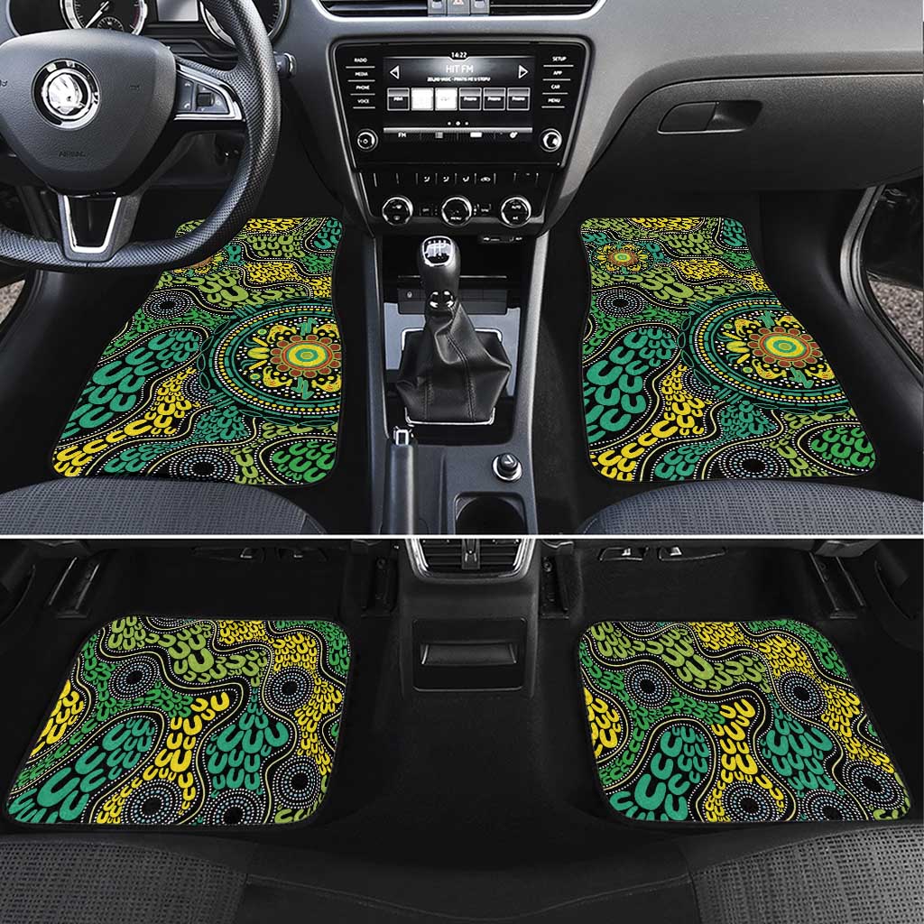 Personalised Aboriginal Art People Symbol Car Mats