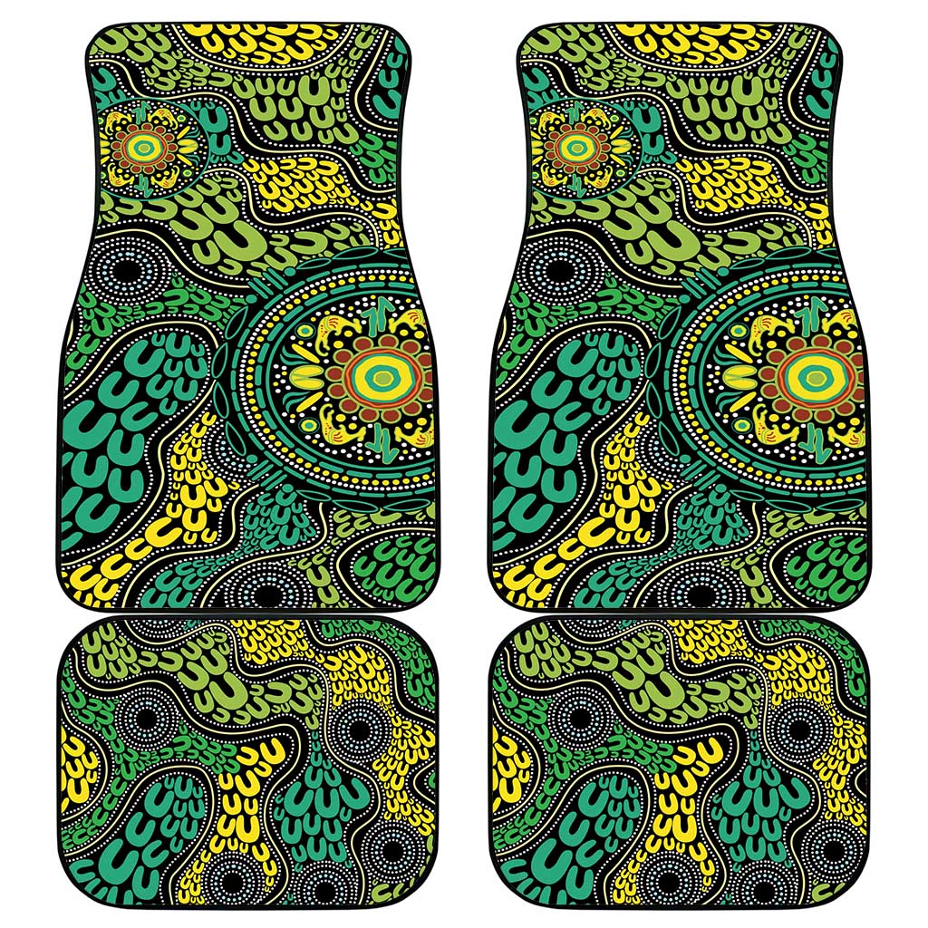 Personalised Aboriginal Art People Symbol Car Mats