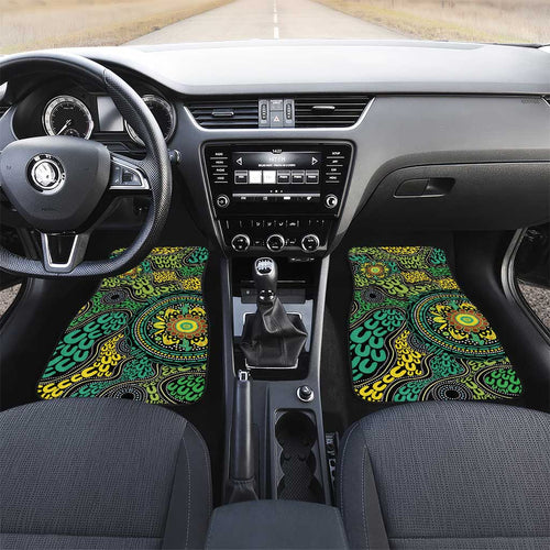 Personalised Aboriginal Art People Symbol Car Mats