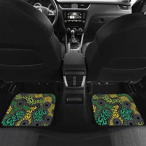 Personalised Aboriginal Art People Symbol Car Mats