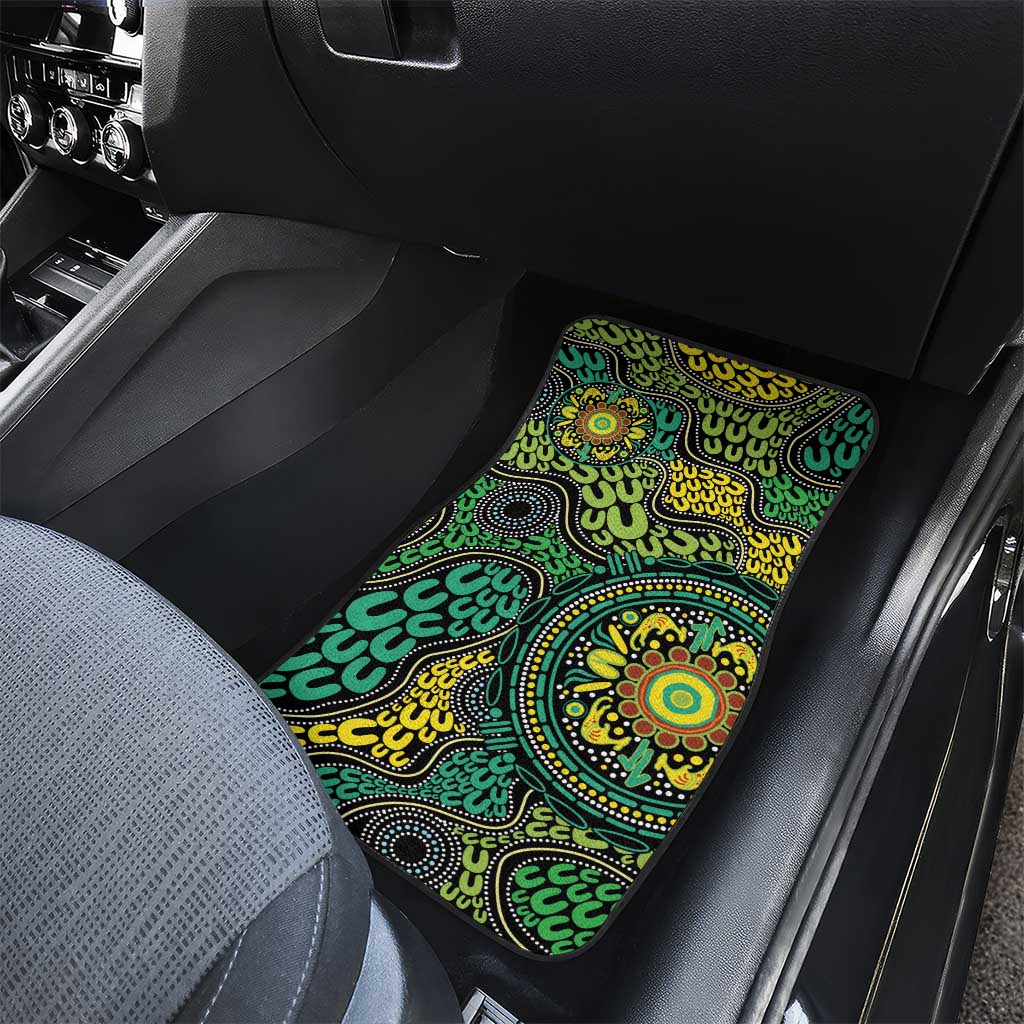 Personalised Aboriginal Art People Symbol Car Mats