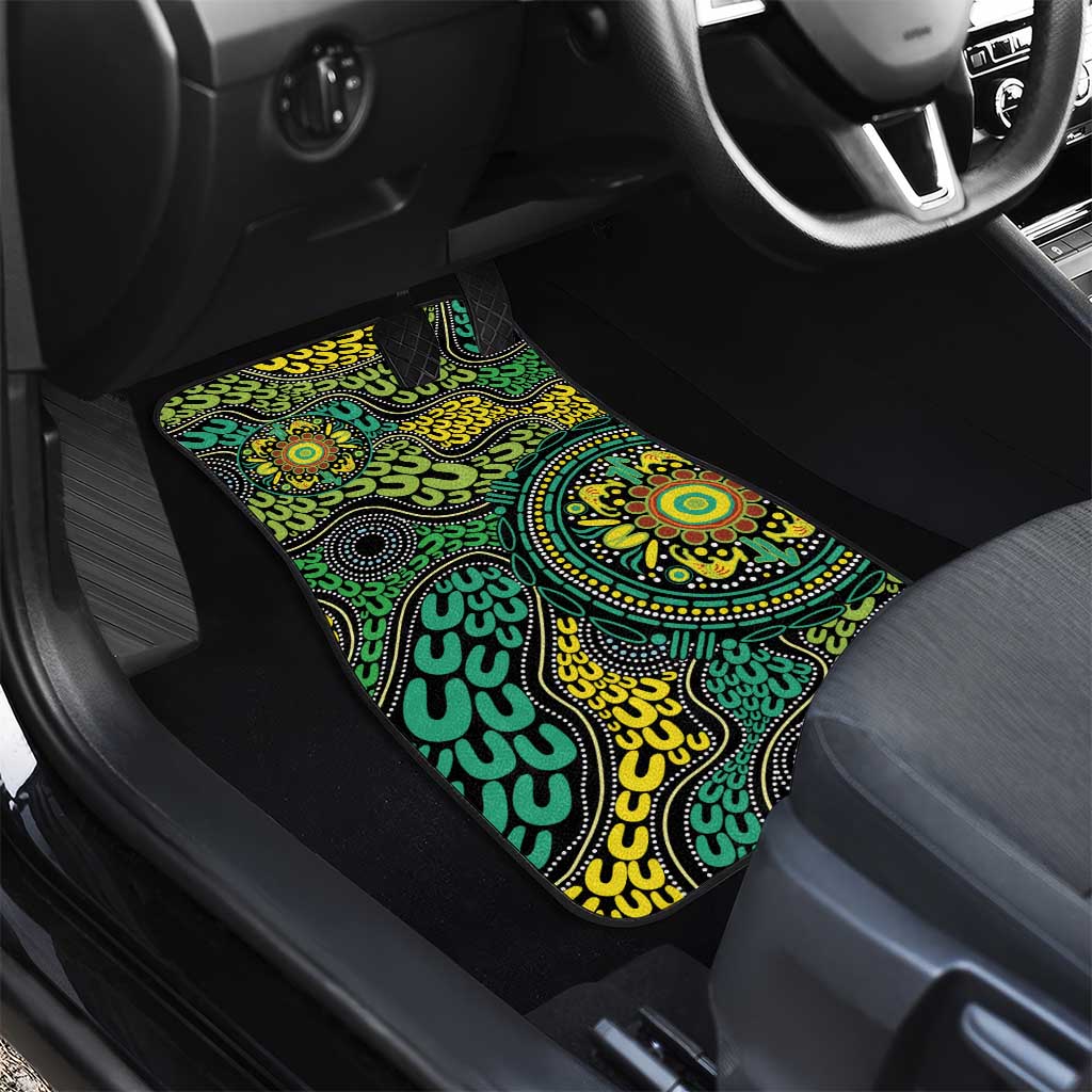 Personalised Aboriginal Art People Symbol Car Mats