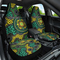 Personalised Aboriginal Art People Symbol Car Seat Cover