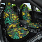 Personalised Aboriginal Art People Symbol Car Seat Cover