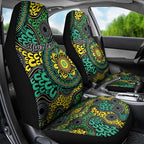 Personalised Aboriginal Art People Symbol Car Seat Cover