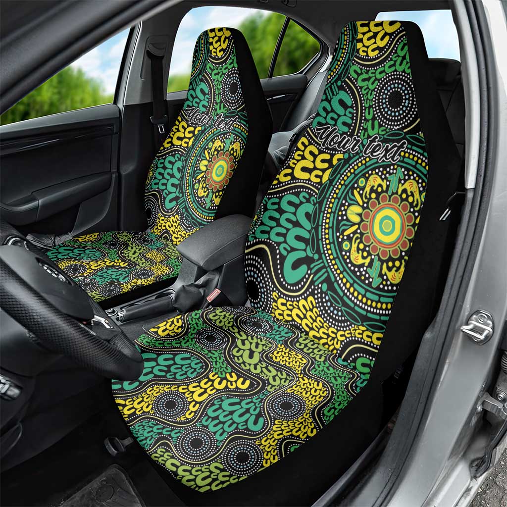 Personalised Aboriginal Art People Symbol Car Seat Cover