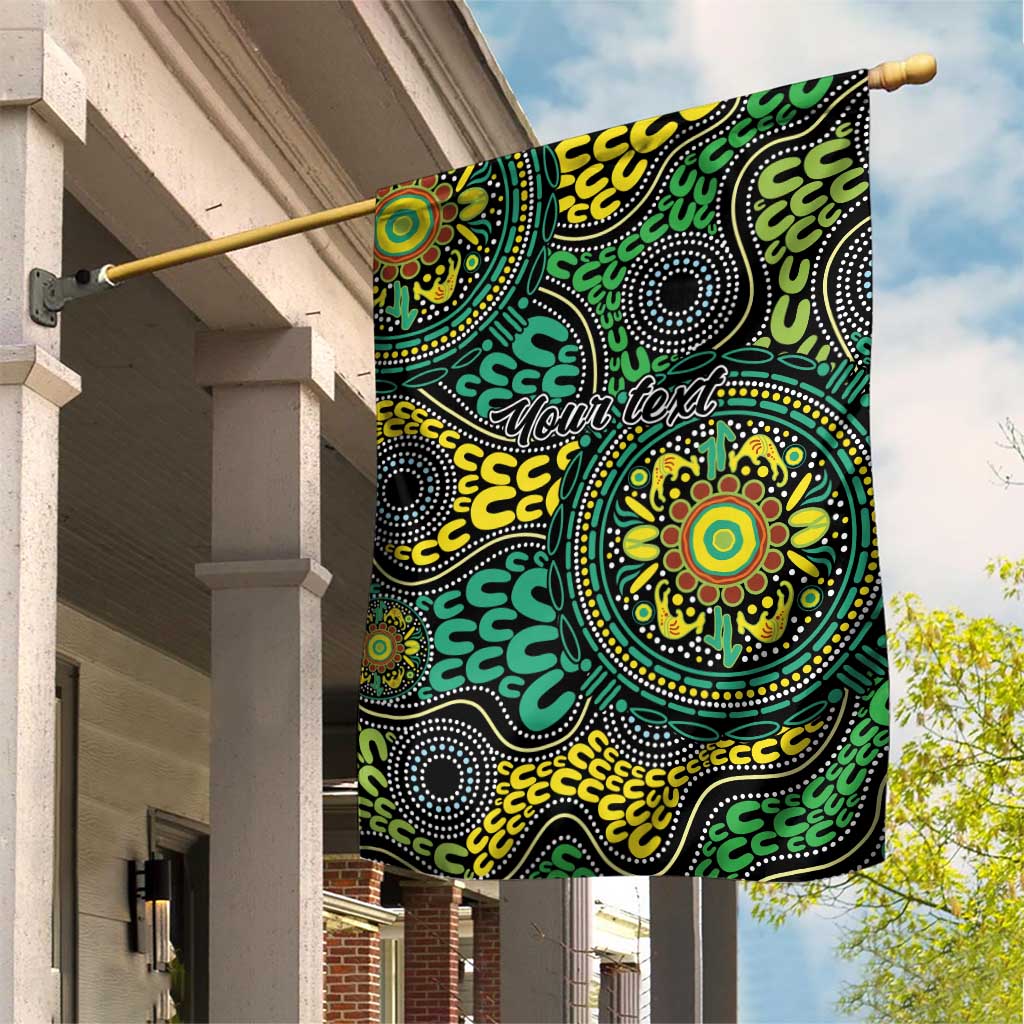 Personalised Aboriginal Art People Symbol Garden Flag
