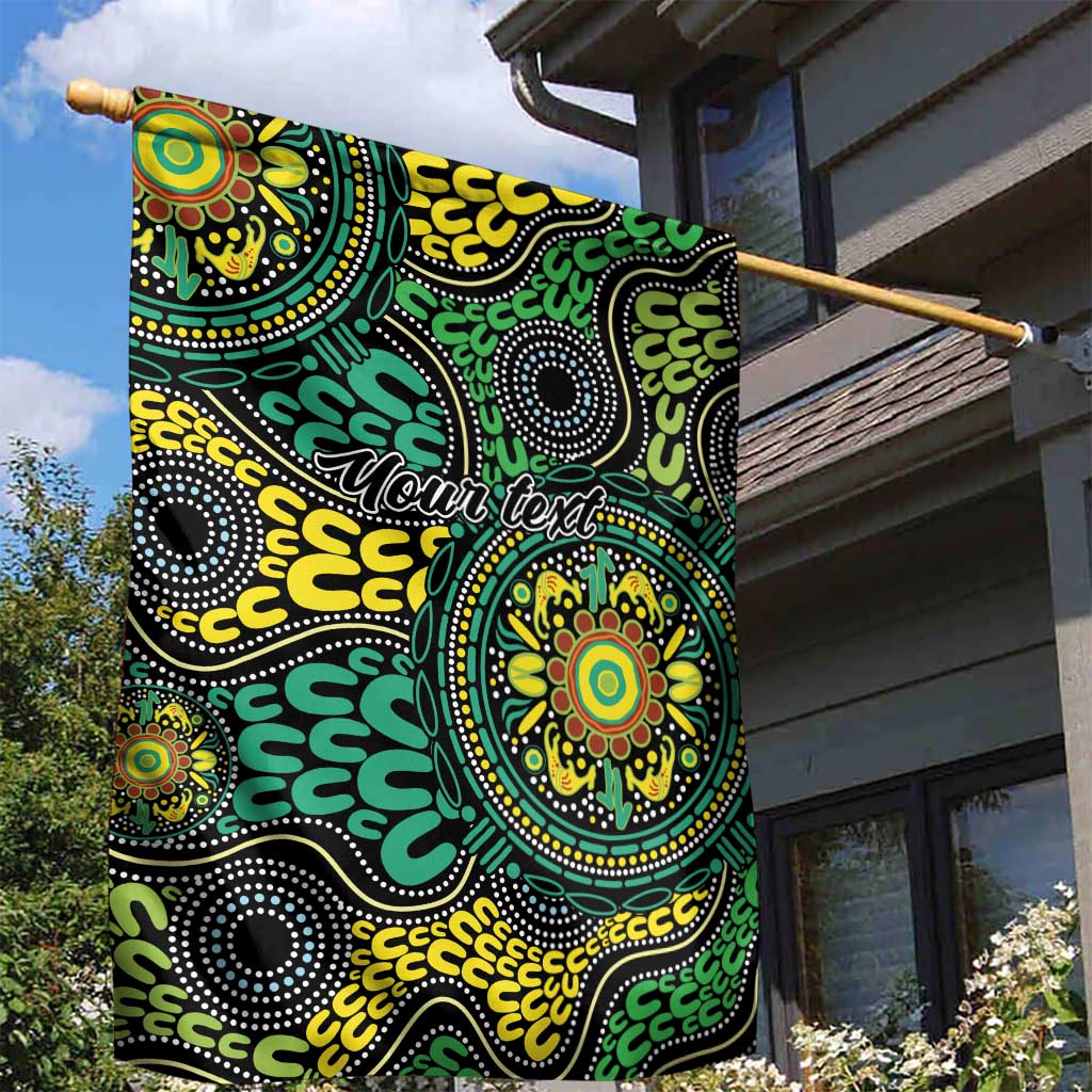 Personalised Aboriginal Art People Symbol Garden Flag