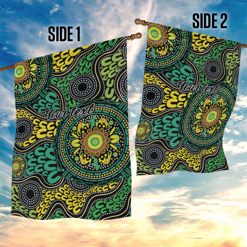 Personalised Aboriginal Art People Symbol Garden Flag