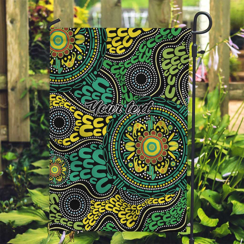 Personalised Aboriginal Art People Symbol Garden Flag