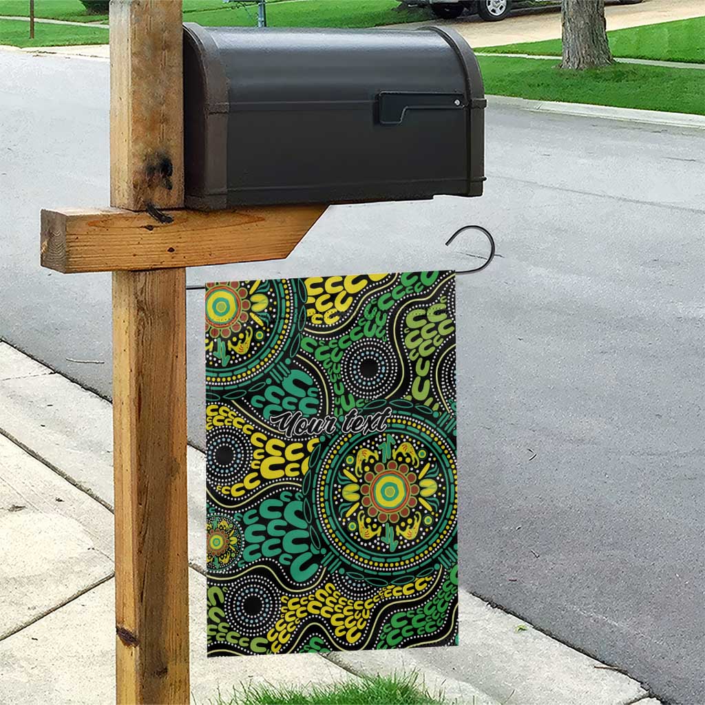 Personalised Aboriginal Art People Symbol Garden Flag