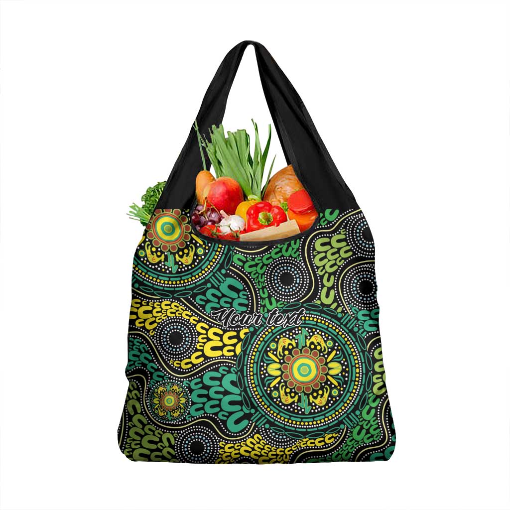 Personalised Aboriginal Art People Symbol Grocery Bag
