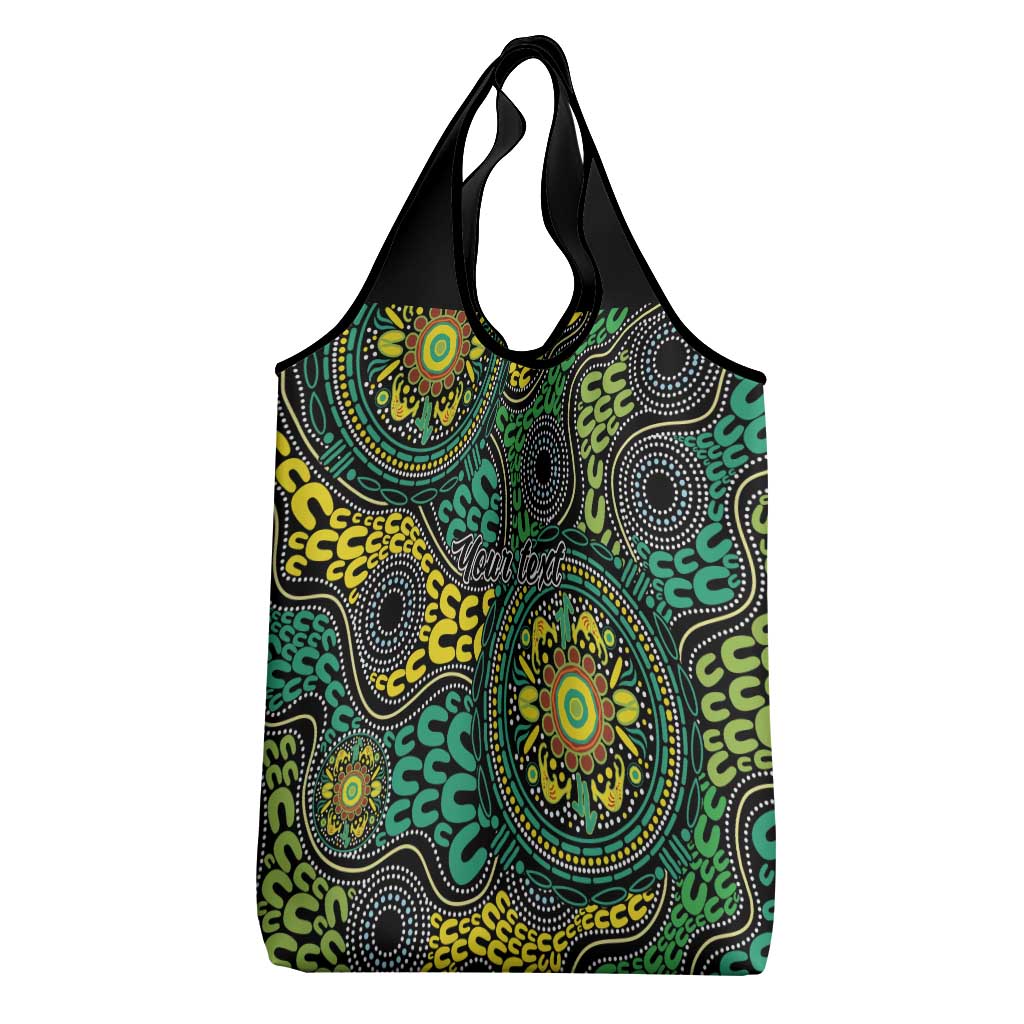 Personalised Aboriginal Art People Symbol Grocery Bag