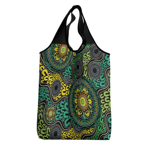 Personalised Aboriginal Art People Symbol Grocery Bag