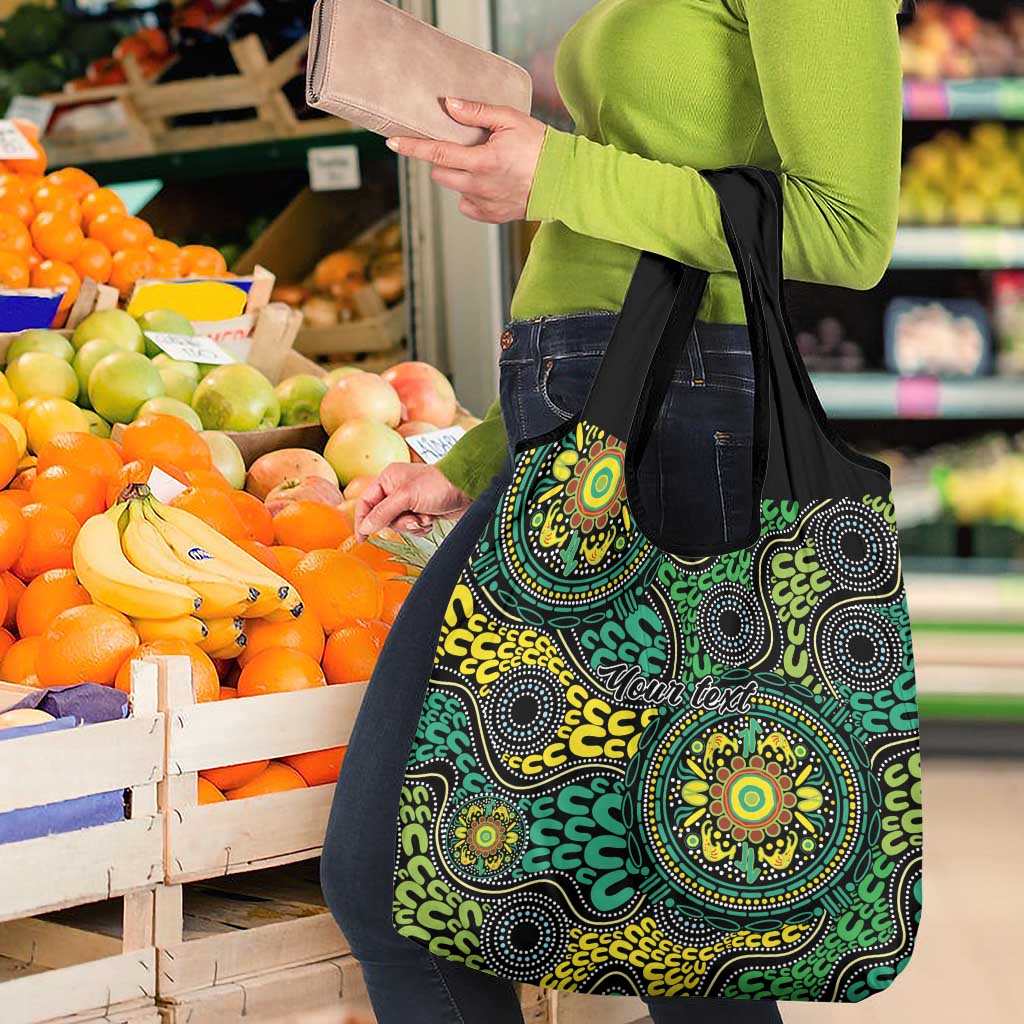Personalised Aboriginal Art People Symbol Grocery Bag