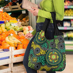 Personalised Aboriginal Art People Symbol Grocery Bag