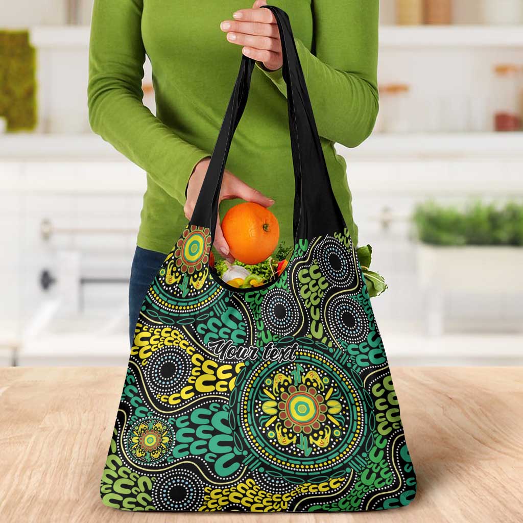 Personalised Aboriginal Art People Symbol Grocery Bag
