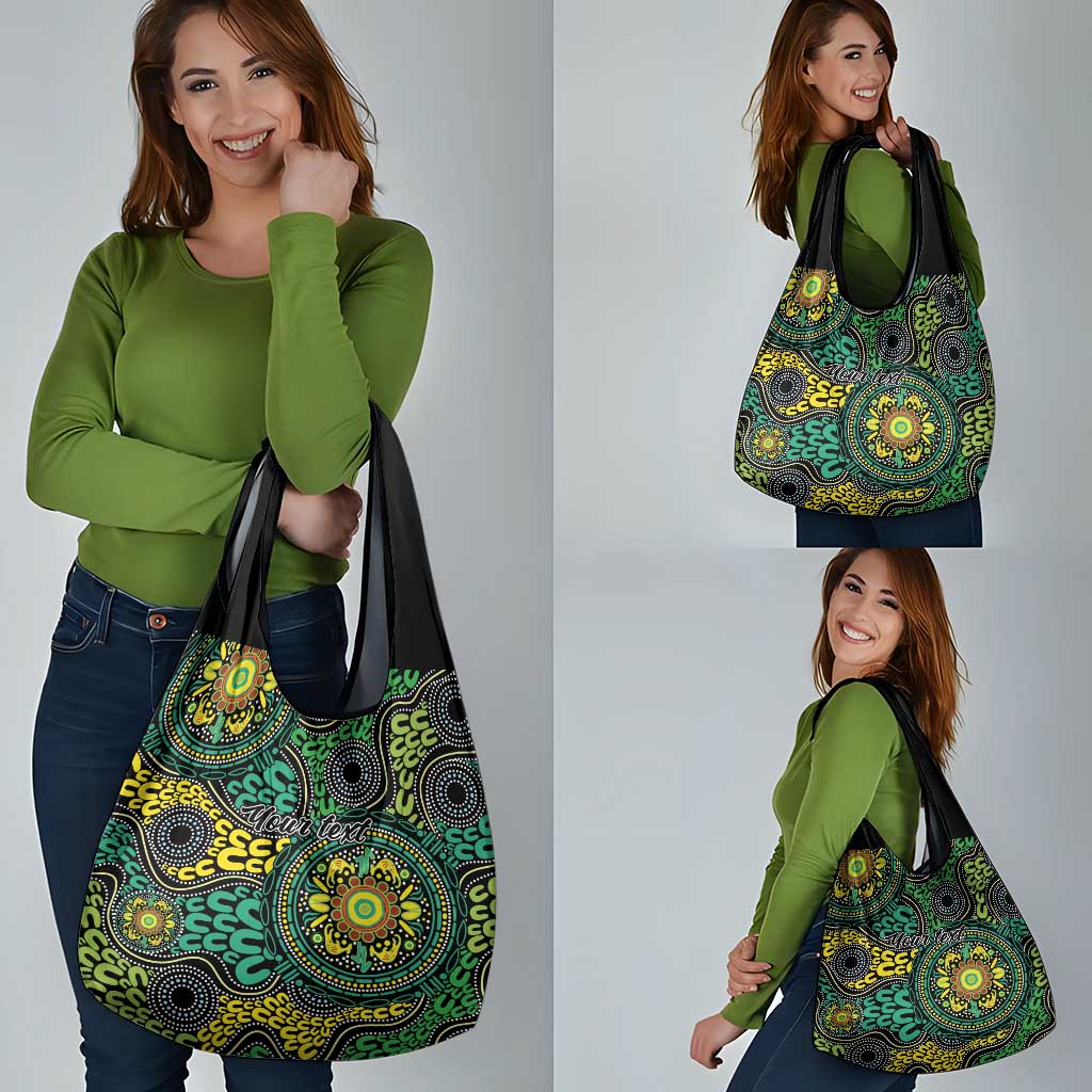 Personalised Aboriginal Art People Symbol Grocery Bag