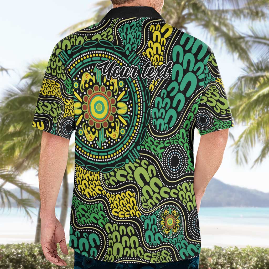 Personalised Aboriginal Art People Symbol Hawaiian Shirt