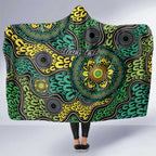 Personalised Aboriginal Art People Symbol Hooded Blanket