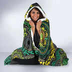 Personalised Aboriginal Art People Symbol Hooded Blanket