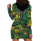 Personalised Aboriginal Art People Symbol Hoodie Dress