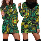 Personalised Aboriginal Art People Symbol Hoodie Dress