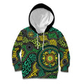 Personalised Aboriginal Art People Symbol Kid Hoodie