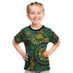 Personalised Aboriginal Art People Symbol Kid T Shirt