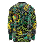 Personalised Aboriginal Art People Symbol Long Sleeve Shirt