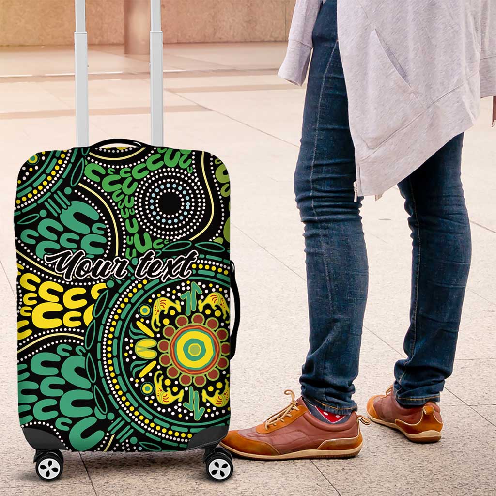 Personalised Aboriginal Art People Symbol Luggage Cover