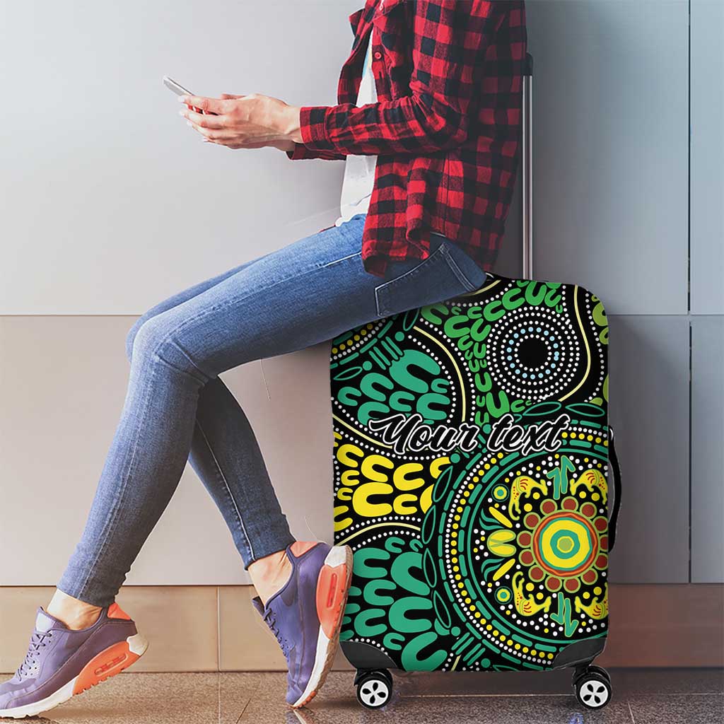 Personalised Aboriginal Art People Symbol Luggage Cover
