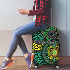 Personalised Aboriginal Art People Symbol Luggage Cover