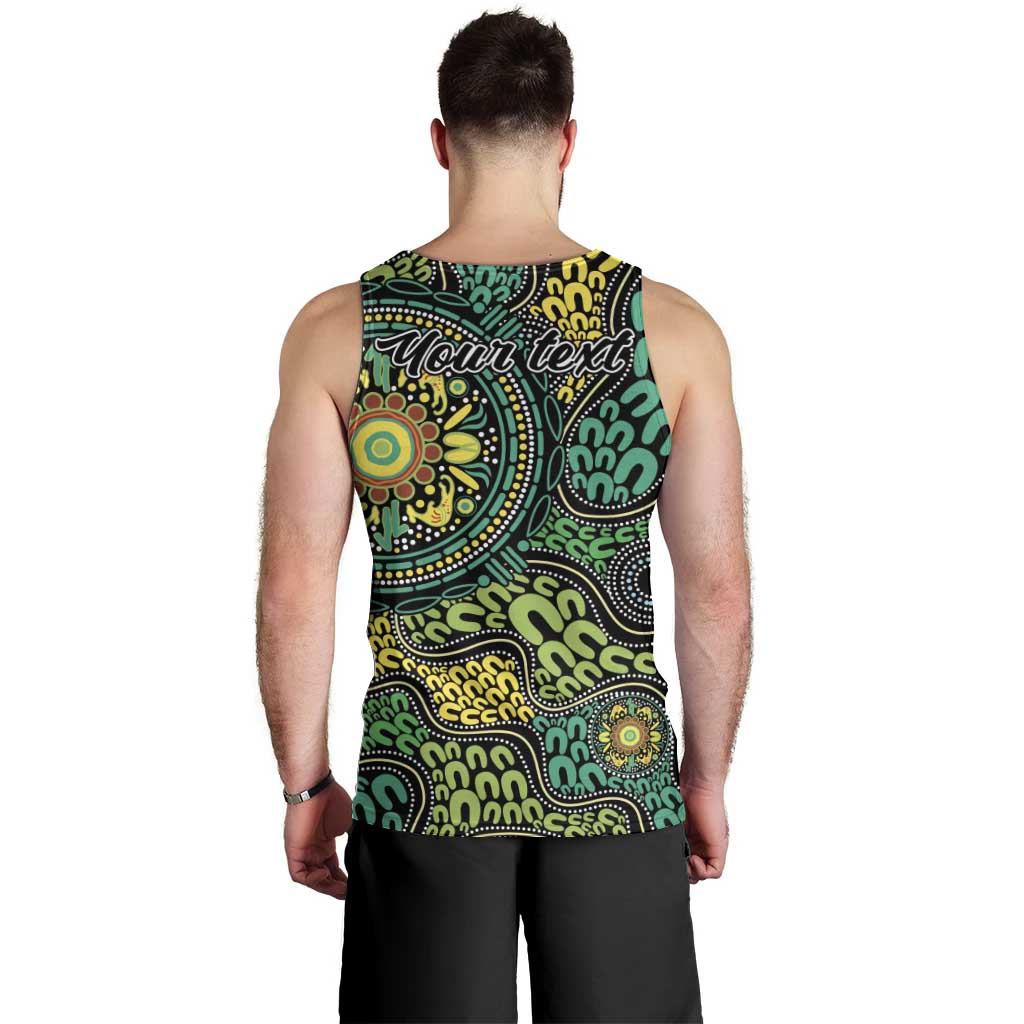 Personalised Aboriginal Art People Symbol Men Tank Top