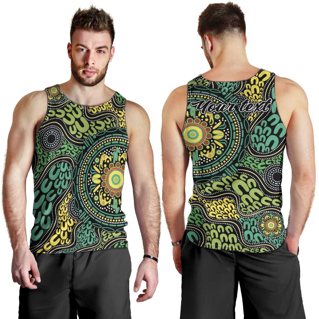 Personalised Aboriginal Art People Symbol Men Tank Top
