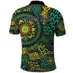 Personalised Aboriginal Art People Symbol Polo Shirt
