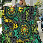Personalised Aboriginal Art People Symbol Quilt