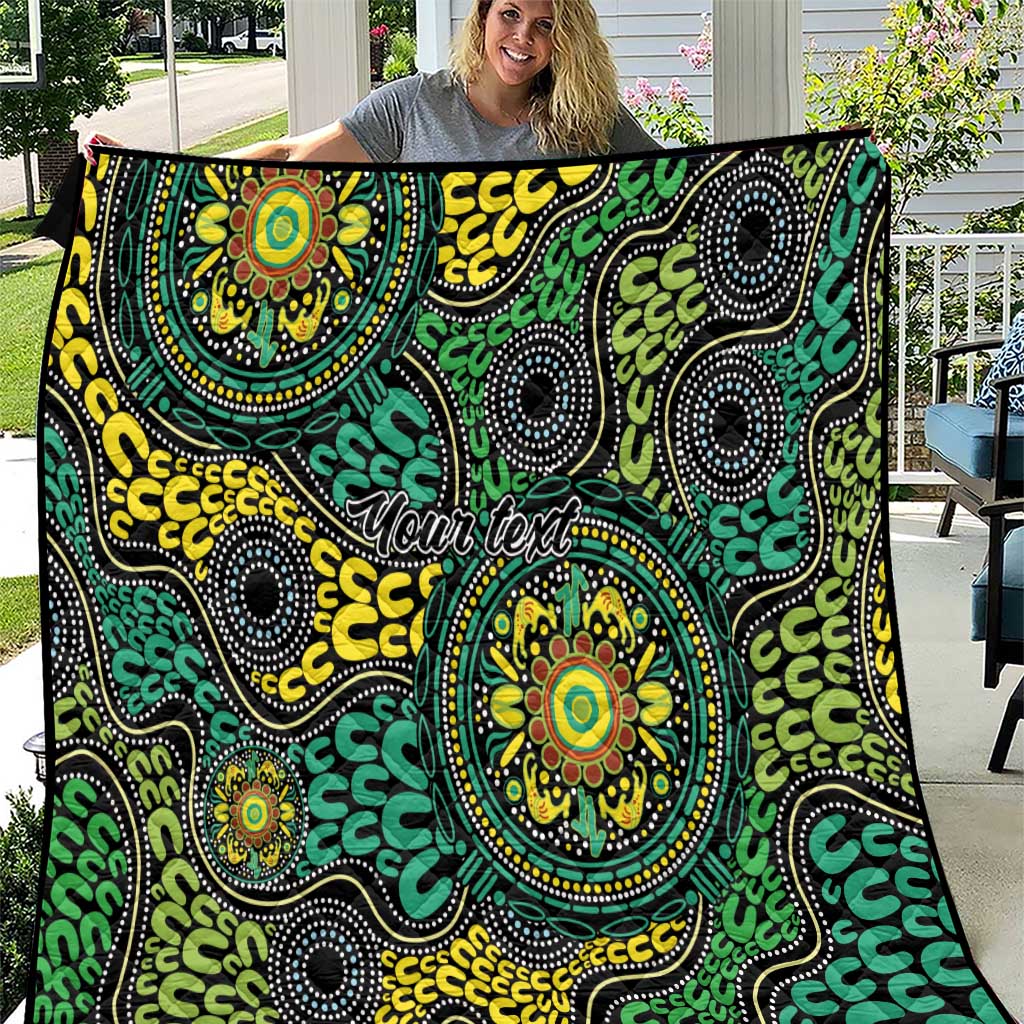 Personalised Aboriginal Art People Symbol Quilt