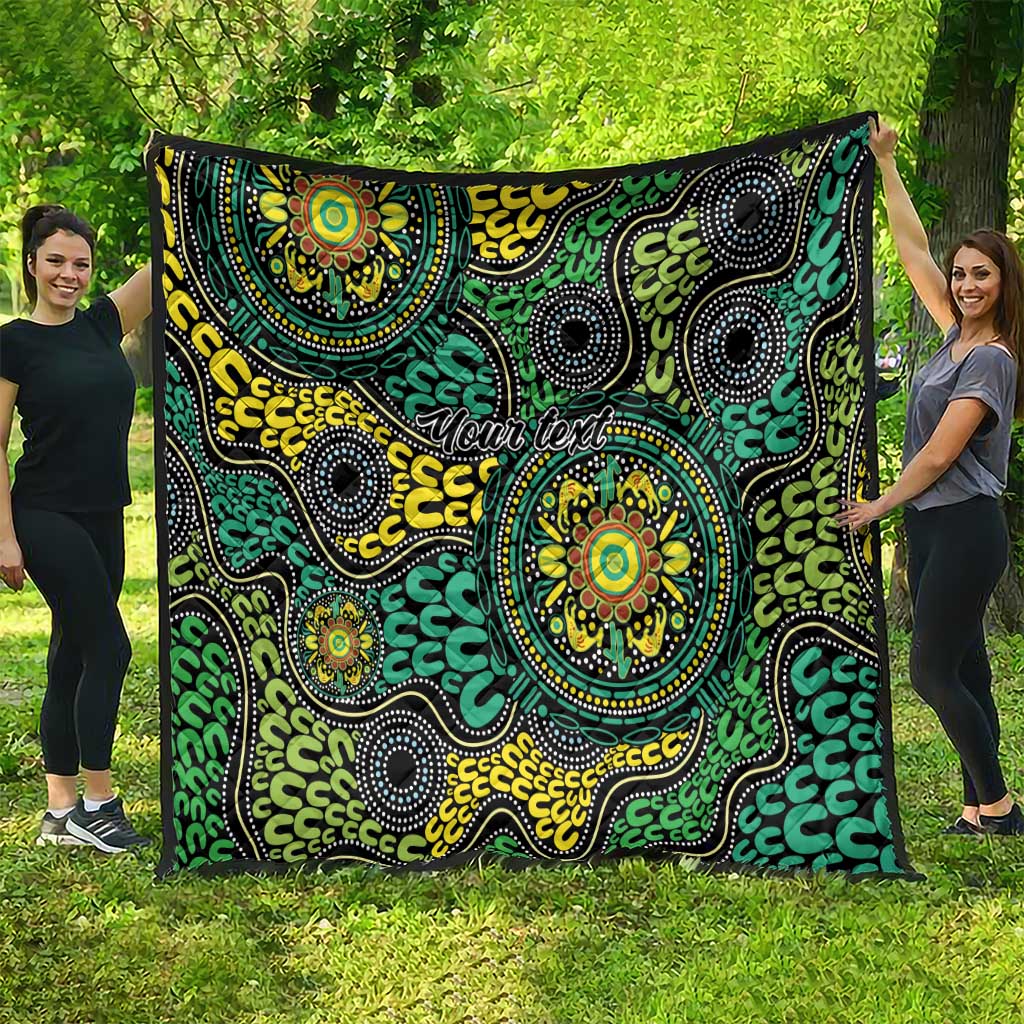 Personalised Aboriginal Art People Symbol Quilt