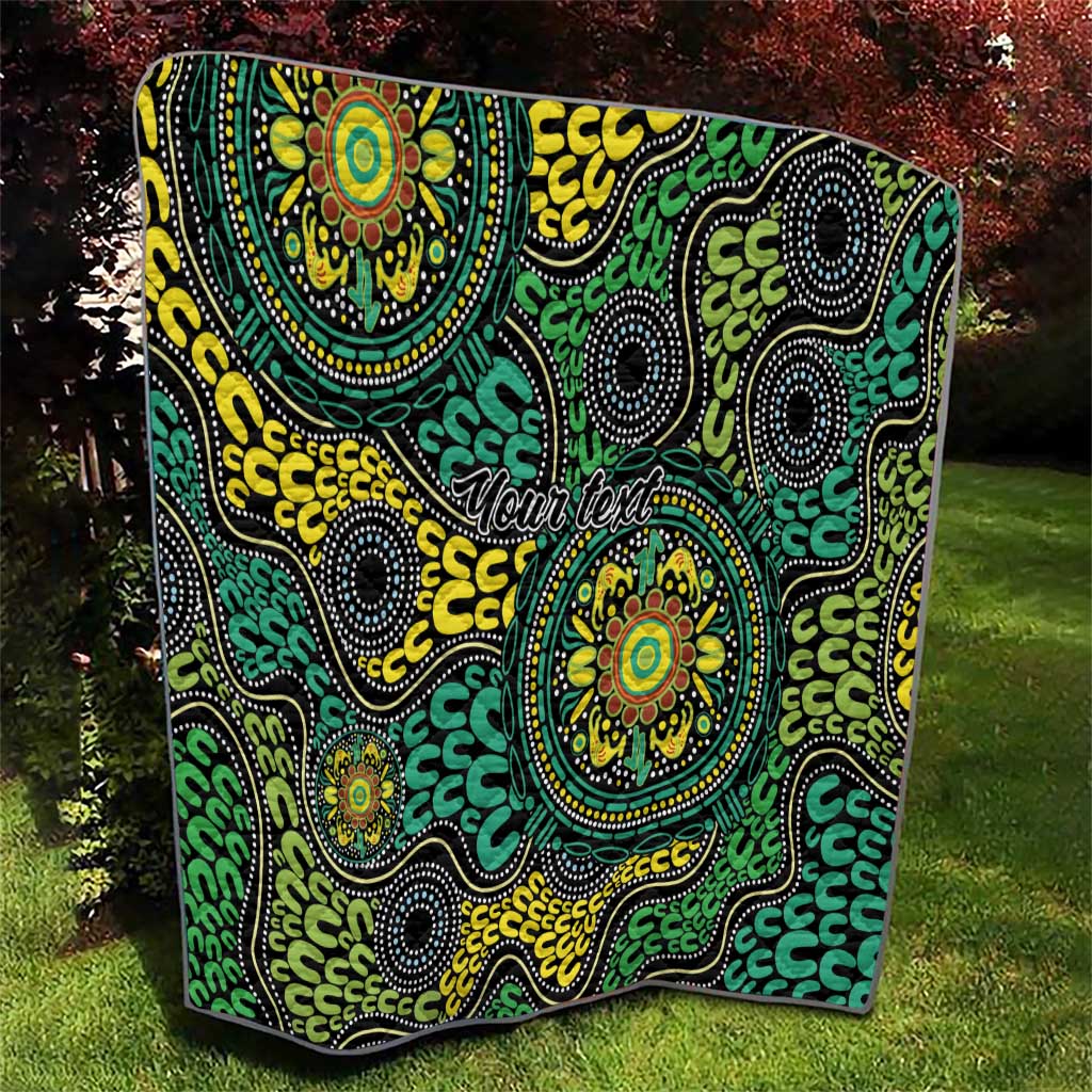 Personalised Aboriginal Art People Symbol Quilt