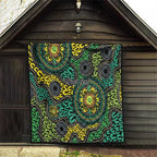 Personalised Aboriginal Art People Symbol Quilt