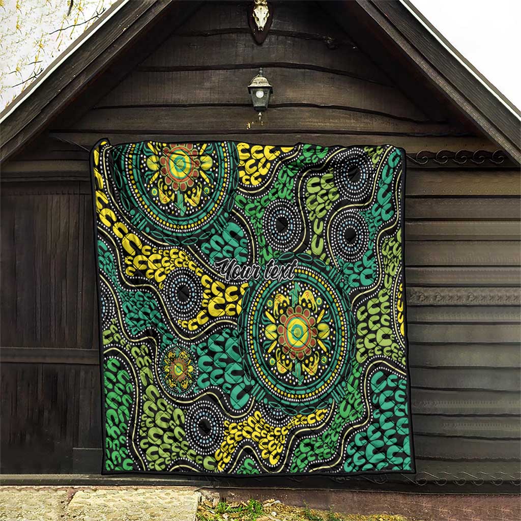 Personalised Aboriginal Art People Symbol Quilt