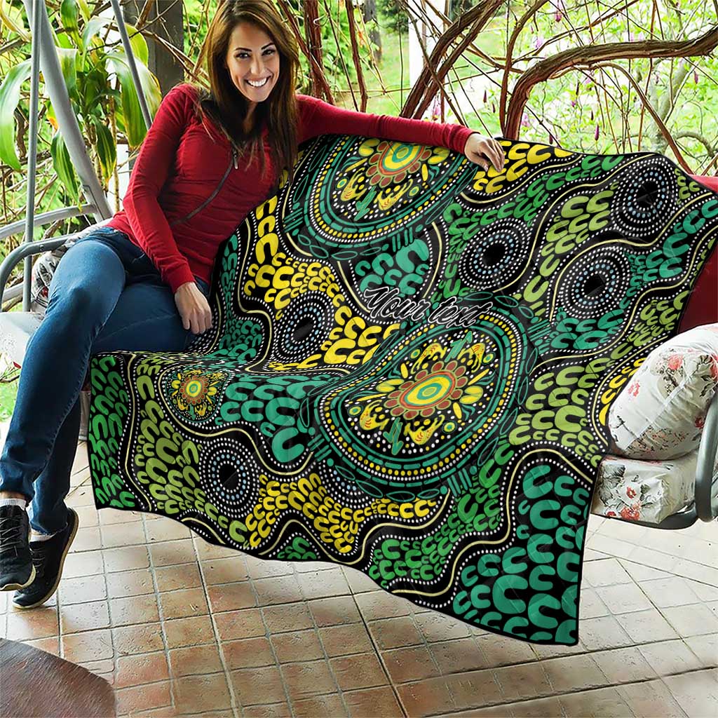 Personalised Aboriginal Art People Symbol Quilt
