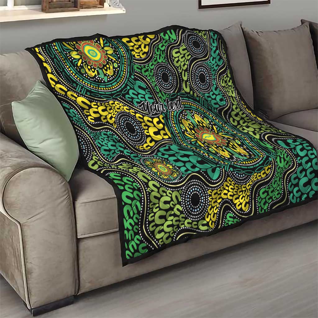Personalised Aboriginal Art People Symbol Quilt