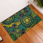 Personalised Aboriginal Art People Symbol Rubber Doormat