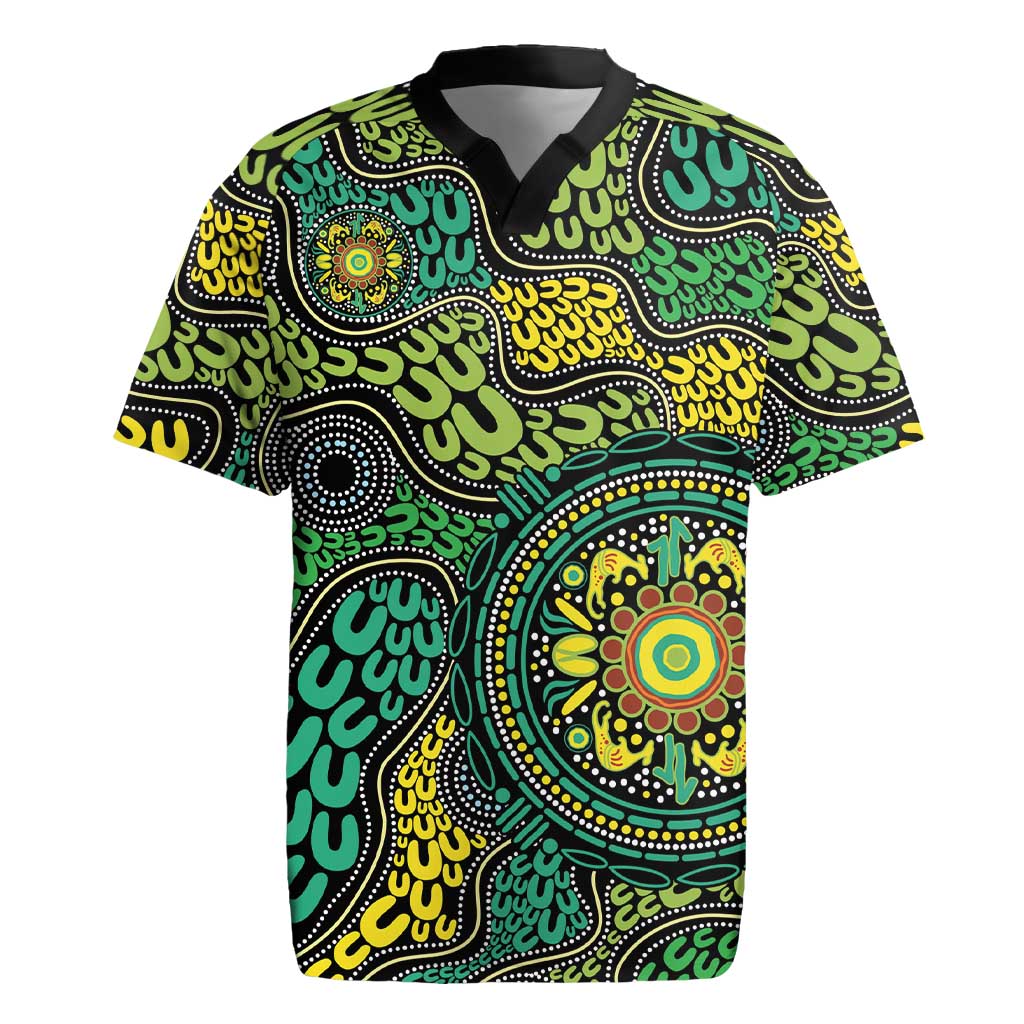 Personalised Aboriginal Art People Symbol Rugby Jersey