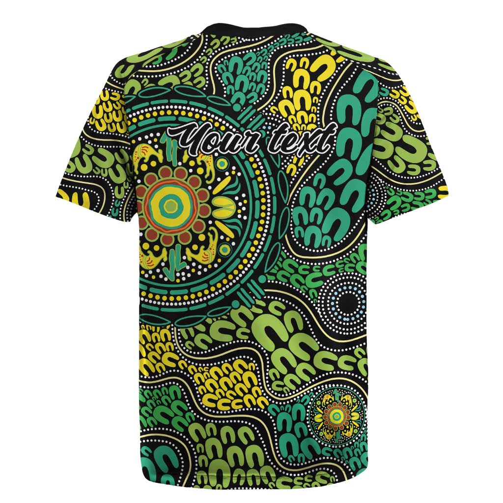 Personalised Aboriginal Art People Symbol Rugby Jersey